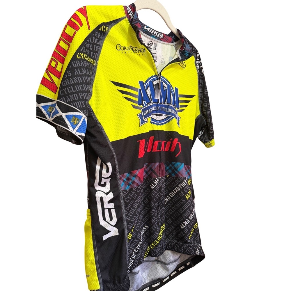 Verge Mens Alma Grand Prix of Cyclocross Cycling Jersey Yellow Black Large L‎